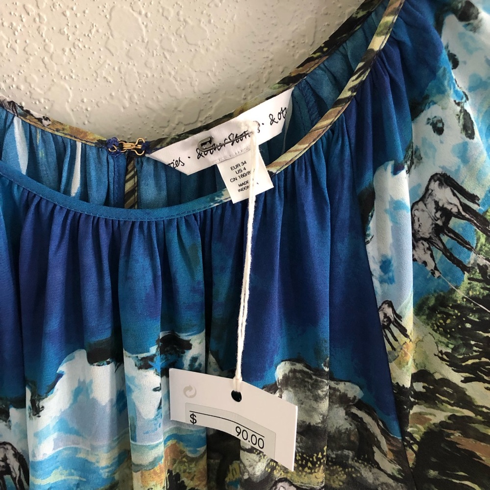 ☀️& OTHER STORIES mountain print tunic dress NEW - Picture 5 of 8